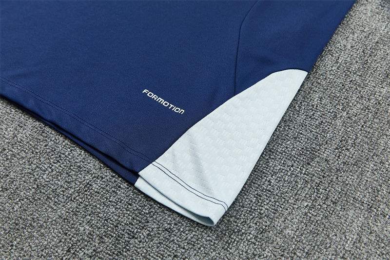 2026/2027 Real Madrid Blue Half-Pull Tracksuit