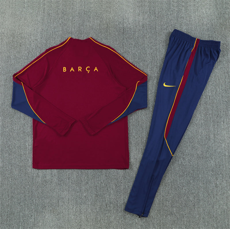 2026/2027 Barcelona Red Half-Pull Tracksuit