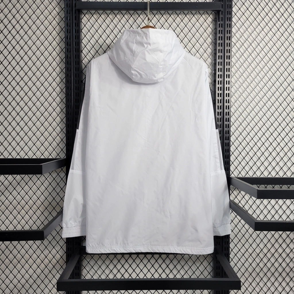 Real Madrid 23/24 Men's Adidas Windbreaker Jacket - White