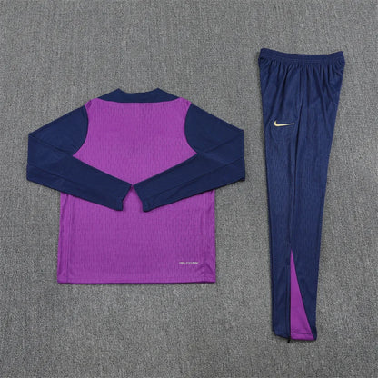 2025/2026 Barcelona Purple Half-Pull Tracksuit