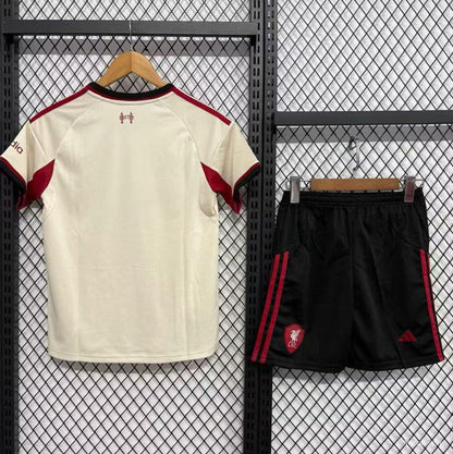 2025/2026 Liverpool Away Soccer Jersey Kids Size