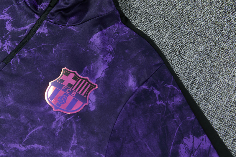 2026/2027 Barcelona Purple Kobe Half-Pull Tracksuit