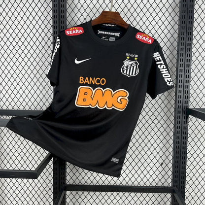 2011/2012 Retro Santos Away Black Football Shirt