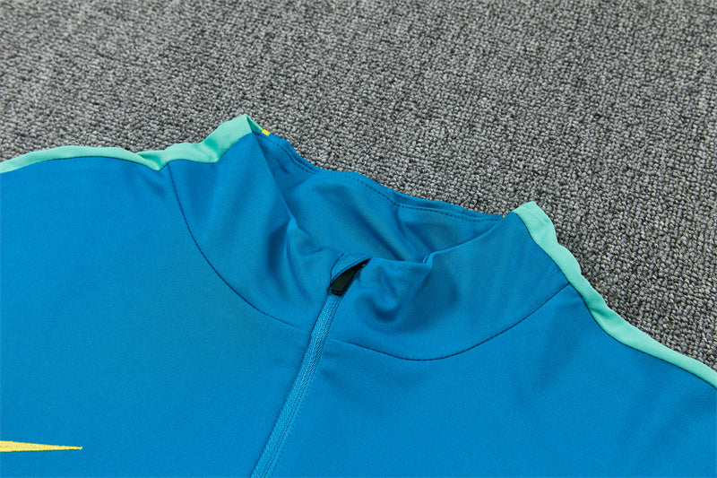 2026/2027 Brazil Blue Half-Pull Tracksuit
