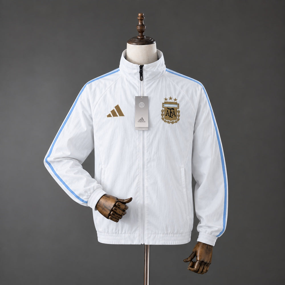 2026/2027 Argentina White Jacket Windbreaker