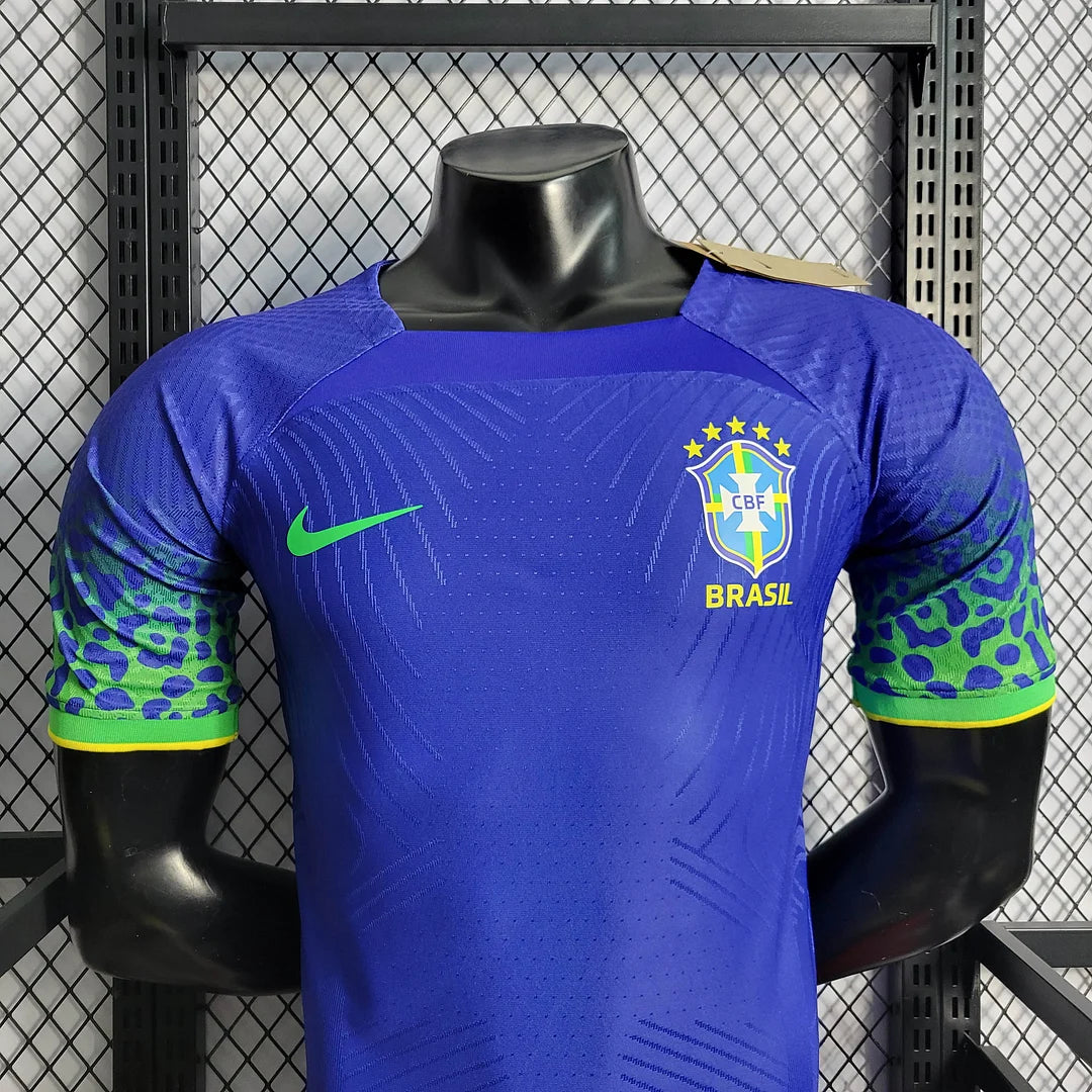 2022 World Cup Brazil Away Soccer Jersey - Player Version