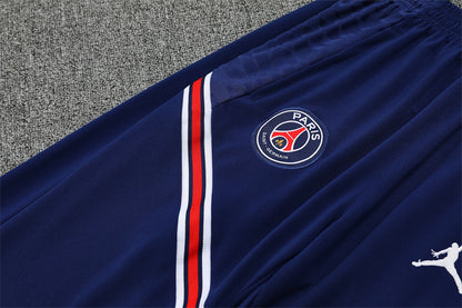 2021/2022 Psg Paris Saint-Germain Half-Pull Tracksuit White