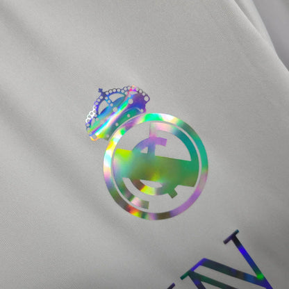 2023/2024 Real Madrid Reflective Balmain White Football Shirt
