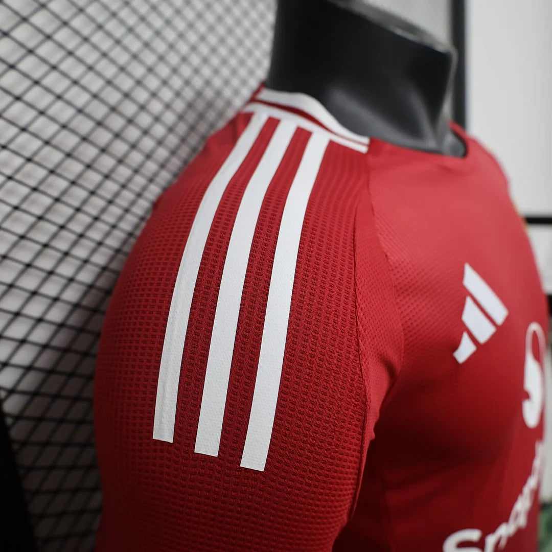 2024/2025 Long Sleeve Player Version Manchester United Home Football Shirt 1:1 Thai Quality