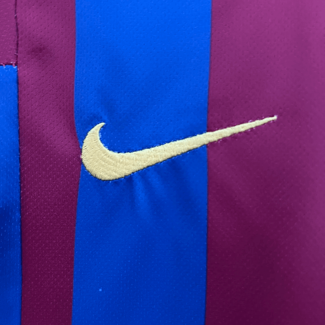 2005/2006 Retro Kids Size Barcelona Home Football Shirt 1:1 Thai Quality