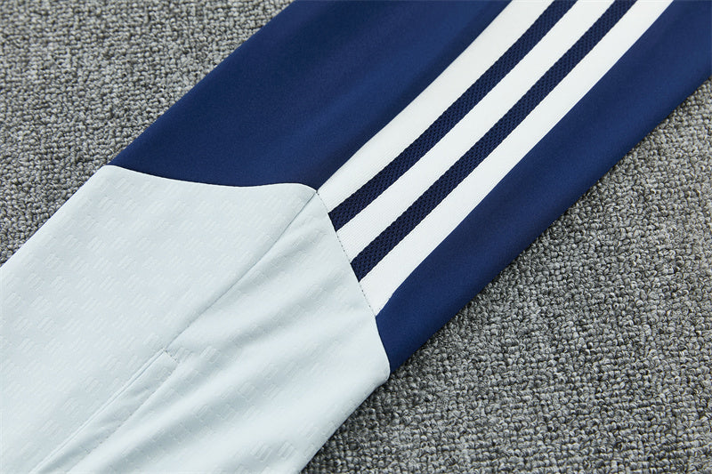 2026/2027 Real Madrid Blue Half-Pull Tracksuit