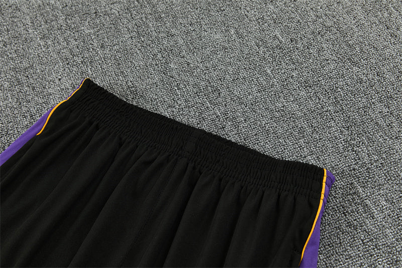 2026/2027 Barcelona White Purple Kobe Half-Pull Tracksuit