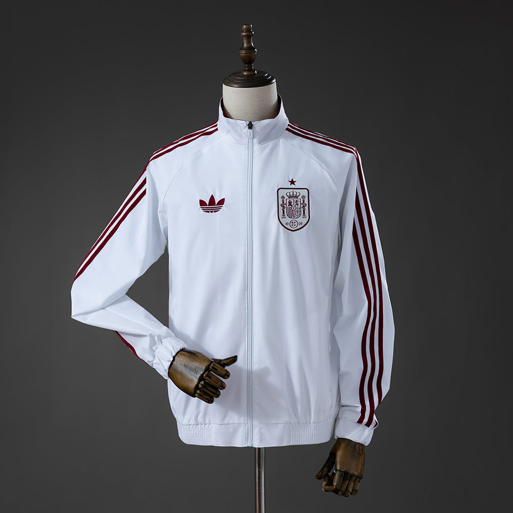 2026/2027 Spain White Jacket Windbreaker