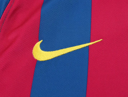 2005/2006 Retro Long Sleeve Barcelona Home Football Shirt Kids