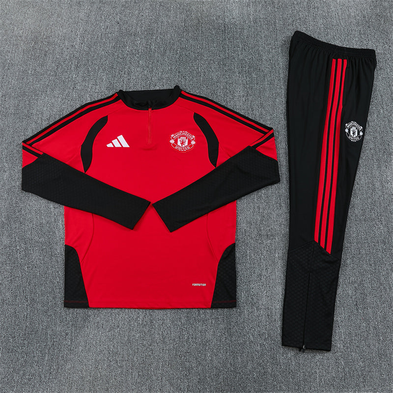 2026/2027 Manchester United Red Half-Pull Tracksuit
