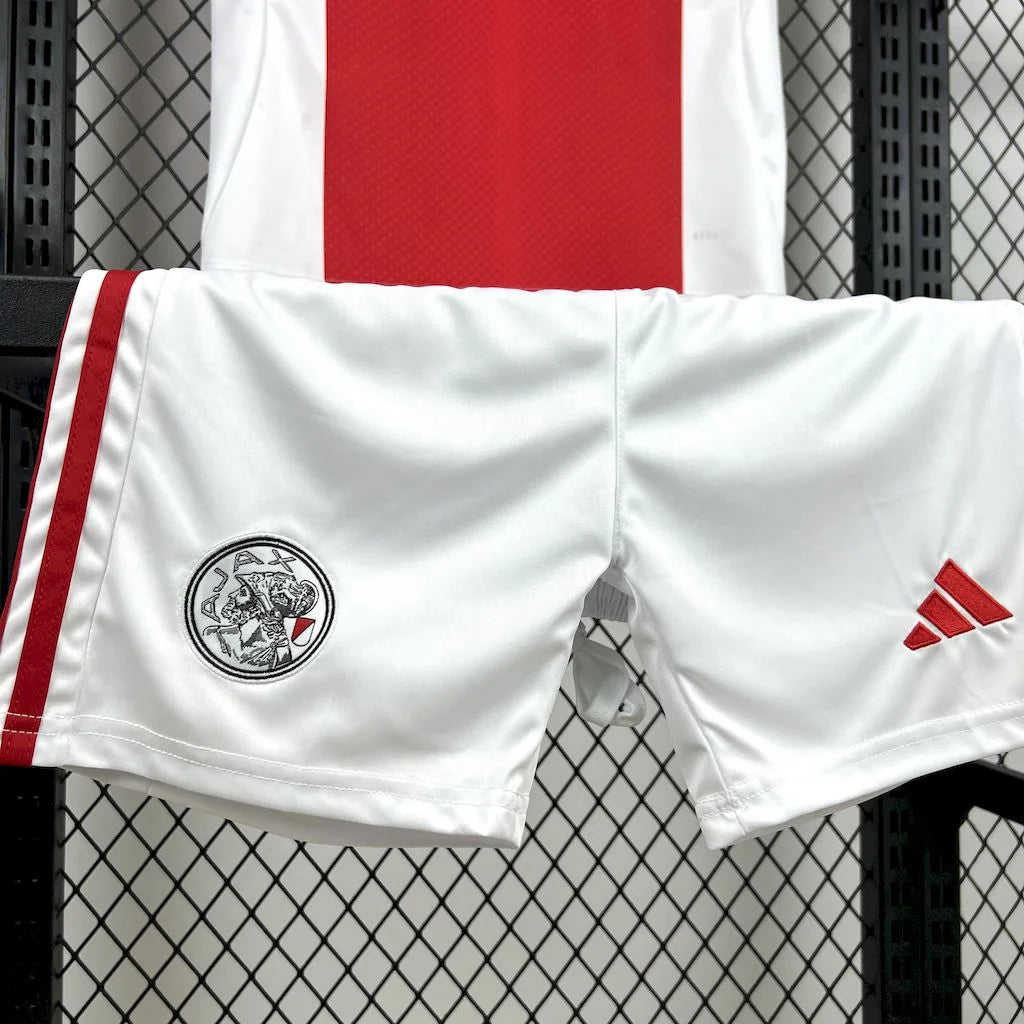 2025/2026 Ajax Home Football Shirt Kids Size