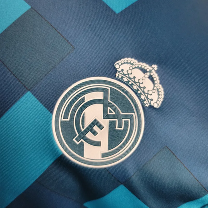 2017/2018 Long Sleeve Retro Real Madrid Third Away Football Shirt 1:1 Thai Quality