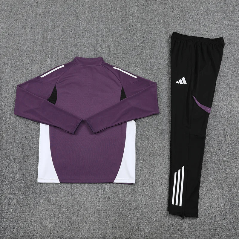2025/2026 Manchester United Half-Pull Purple Tracksuit