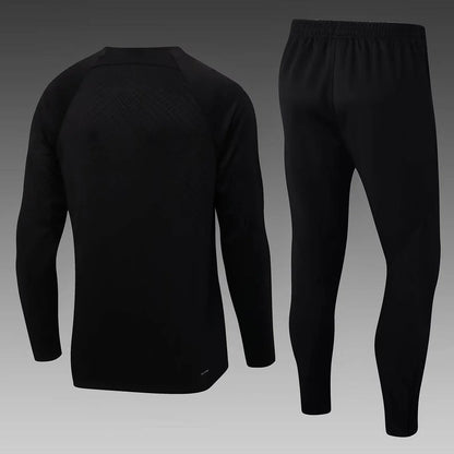 2022/2023 Psg Paris Saint-Germain Half-Pull Tracksuit Black