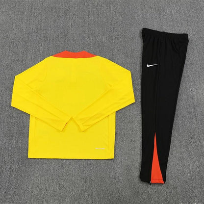 2025/2026 Brazil Yellow Half-Pull Tracksuit