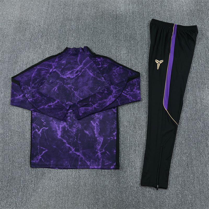 2026/2027 Barcelona Purple Kobe Half-Pull Tracksuit