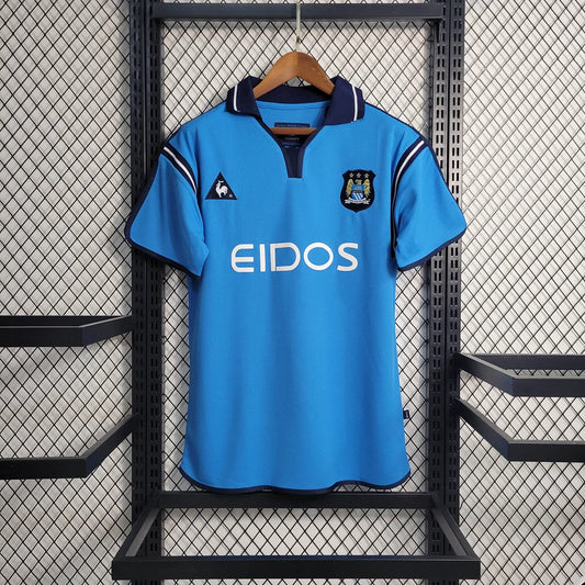 2001/2002 Retro Manchester City Home Football Shirt