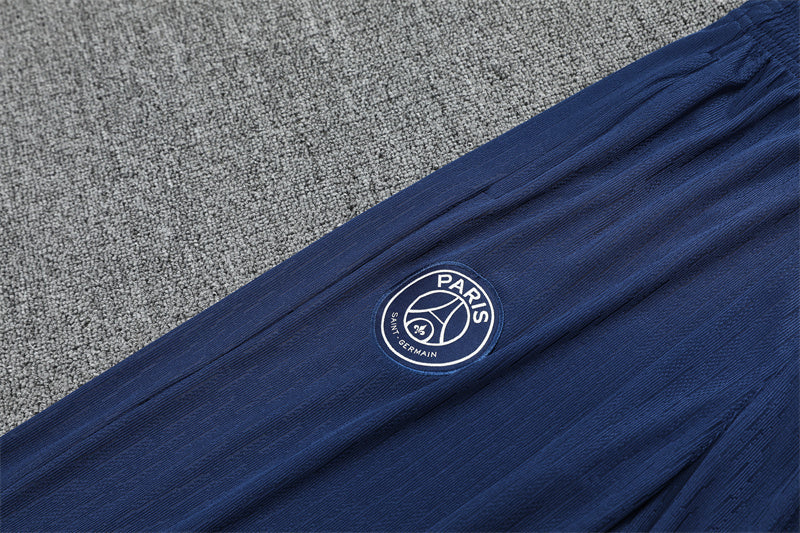 2025/2026 PSG Paris Saint-Germain Blue Half-Pull Tracksuit