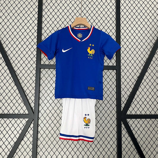 2024 Kids Size France Home Football Shirt 1:1 Thai Quality