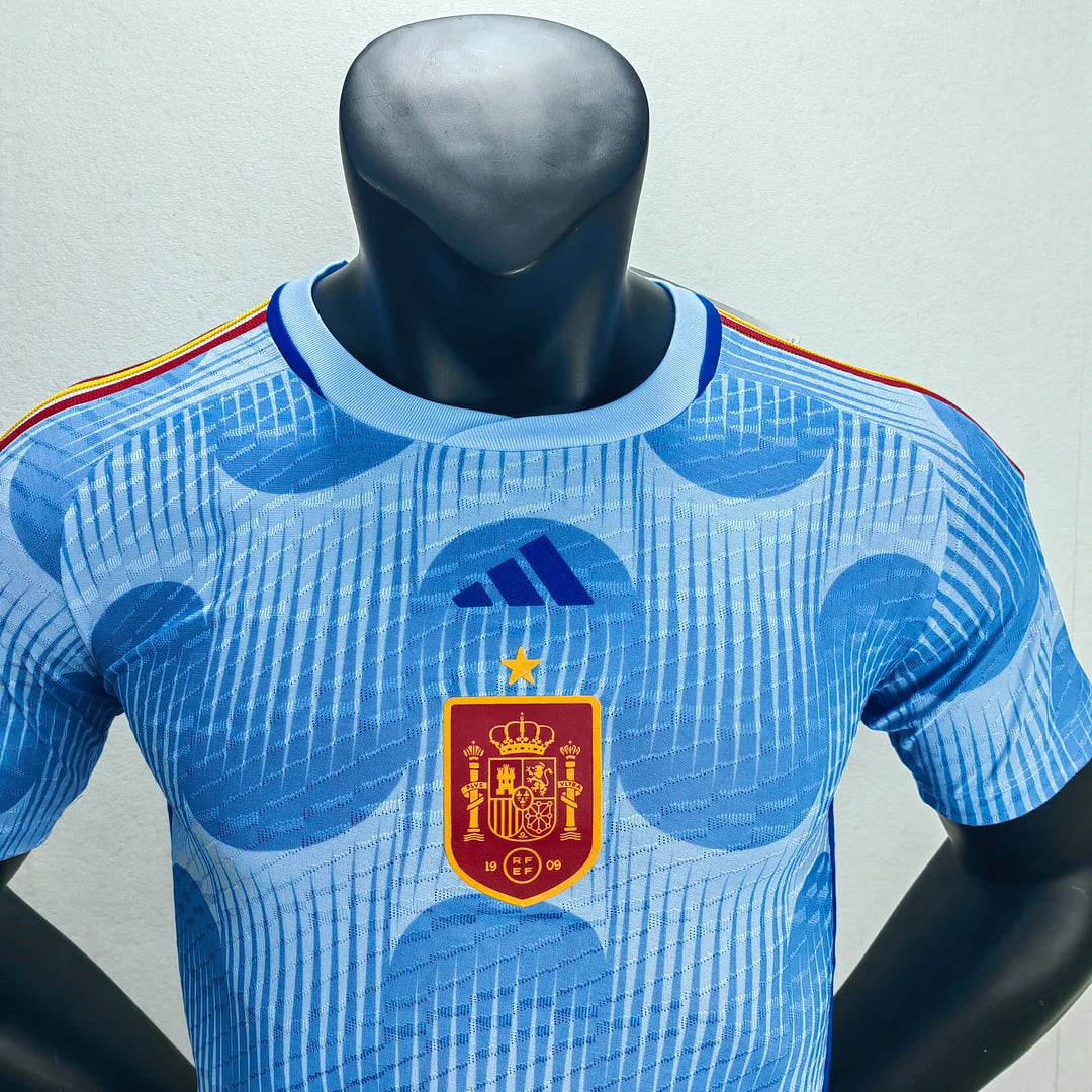 2022 FIFA World Cup Spain Away Soccer Shirt - Player Version