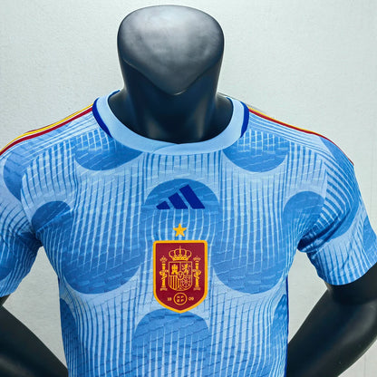 2022 FIFA World Cup Spain Away Soccer Shirt - Player Version
