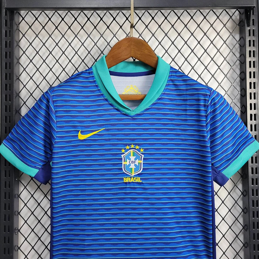 2024 Brazil Away Football Shirt Kids Size 1:1
