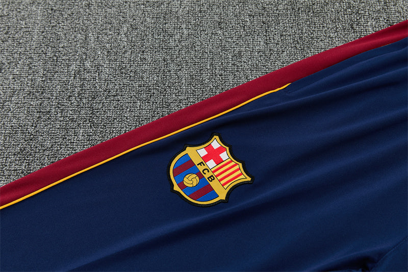 2026/2027 Barcelona Red Blue Half-Pull Tracksuit
