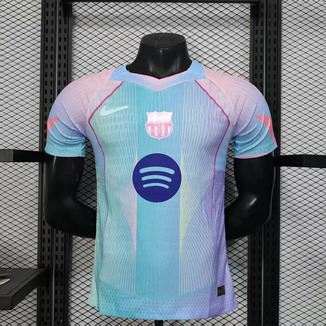 2025/2026 Player Version Barcelona Concept Pink Blue Gradient Football Shirt