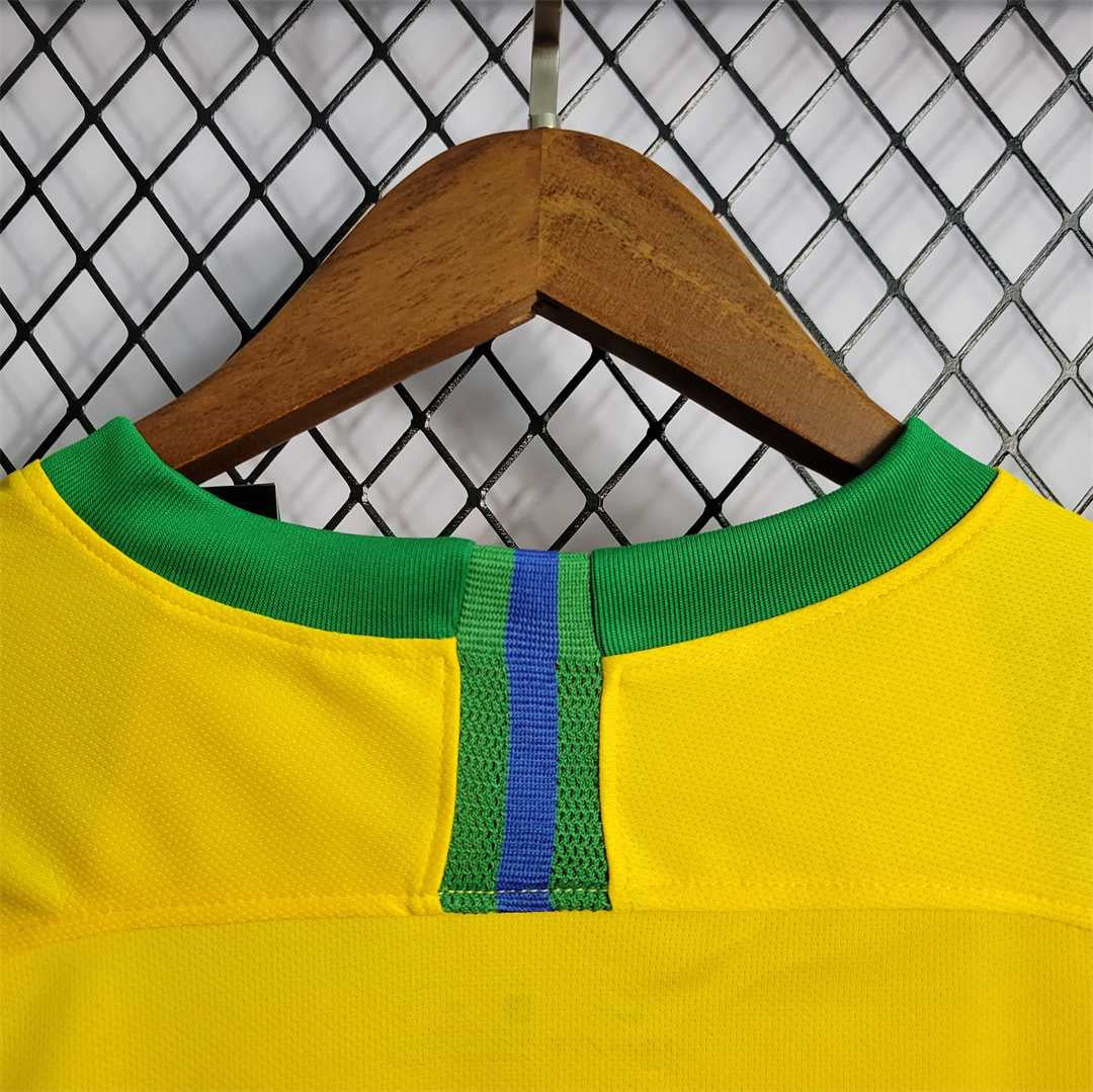 2018 Retro Brazil Football Jersey Home