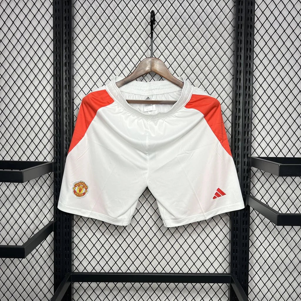 2024/2025 Manchester United Home White Shorts 1:1 Thai Quality
