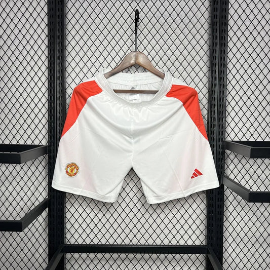 2024/2025 Manchester United Home White Shorts 1:1 Thai Quality