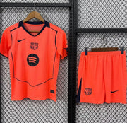 2025/2026 Barcelona Third Away Football Shirt Kids Size