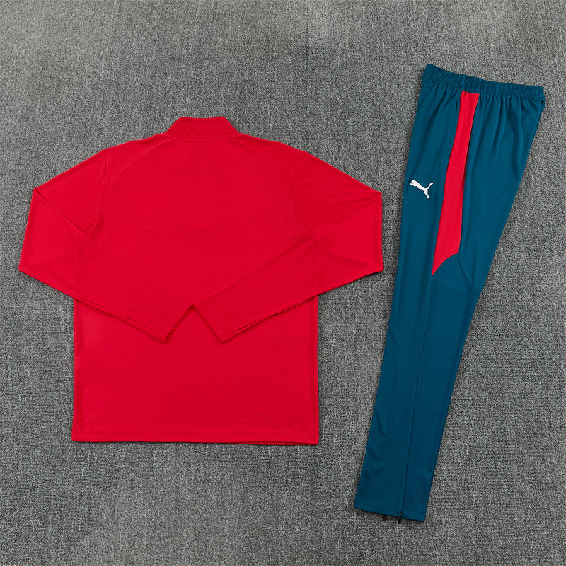 2026/2027 Portugal Red Green Half-Pull Tracksuit
