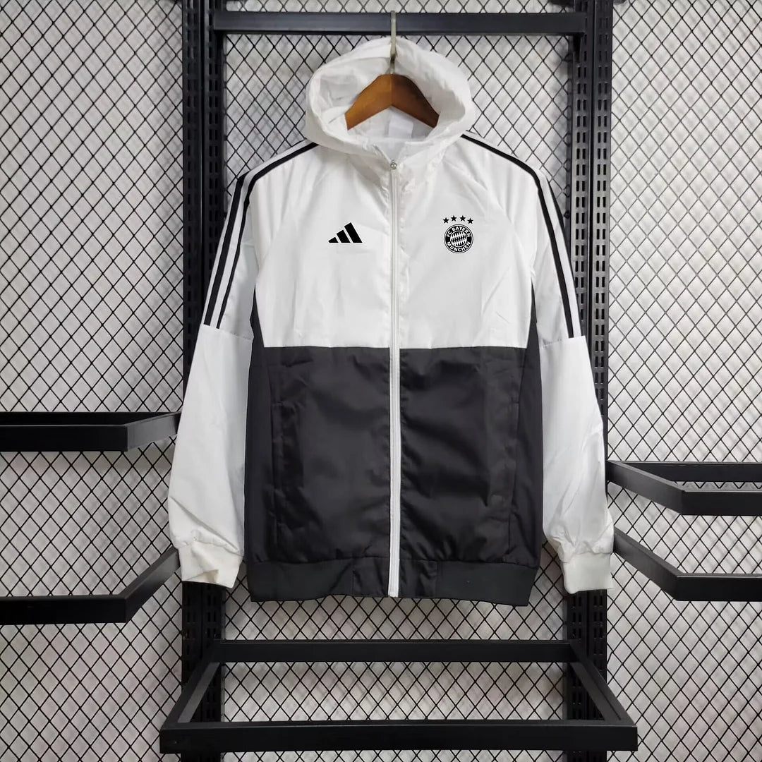2024/2025 Bayern Munich Windbreaker White and Black