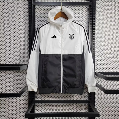 2024/2025 Bayern Munich Windbreaker White and Black