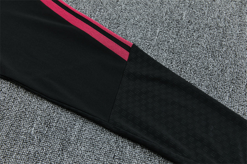 2026/2027 Real Madrid Black Pink Half-Pull Tracksuit