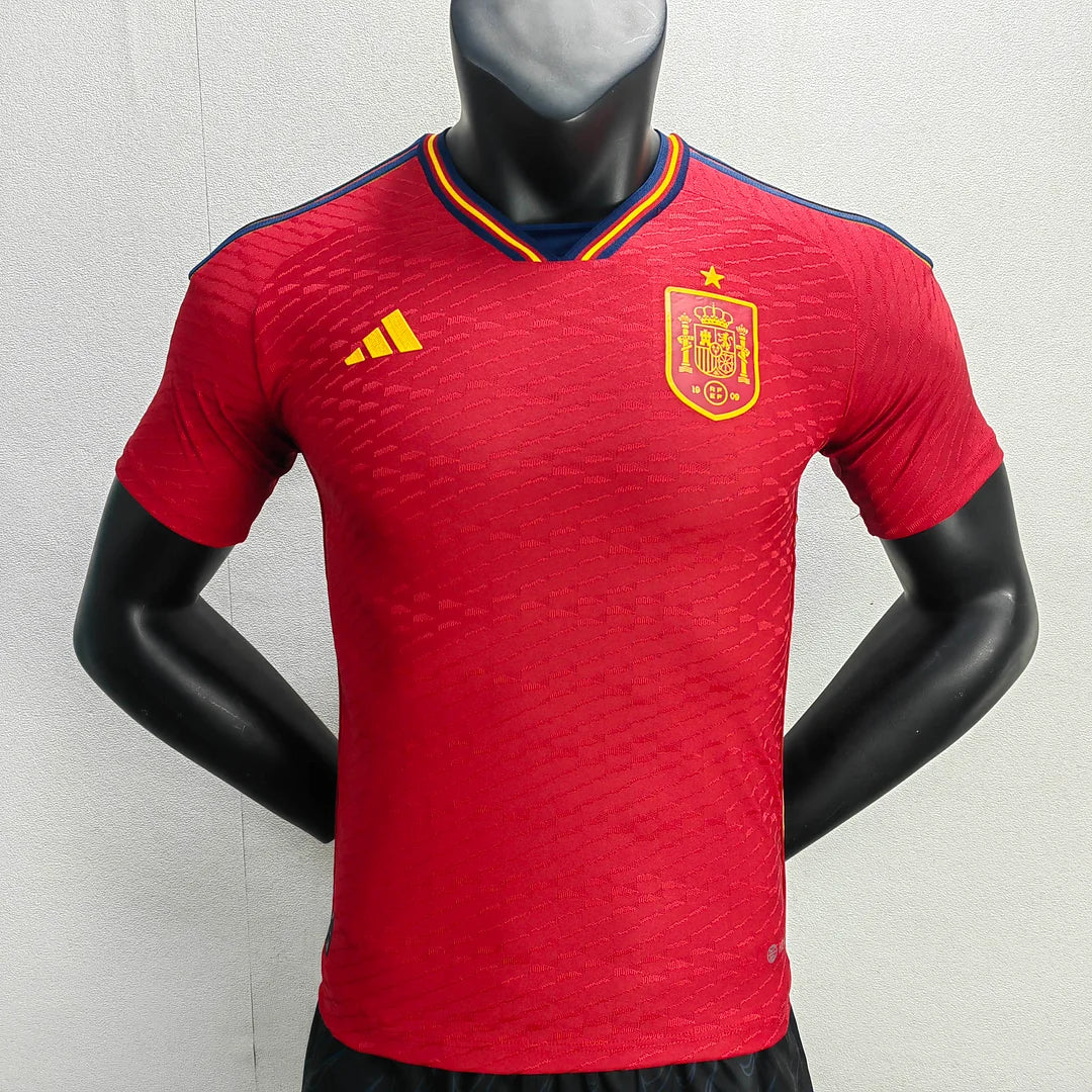 2022 FIFA World Cup Spain Home Soccer Shirt - Player Version