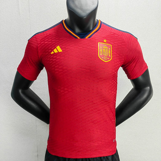 2022 FIFA World Cup Spain Home Soccer Shirt - Player Version