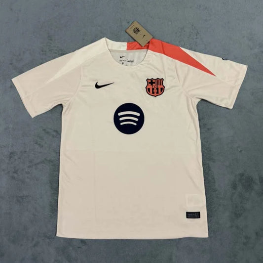 2025/2026 Barcelona Training Wear cream-yellow Football Shirt