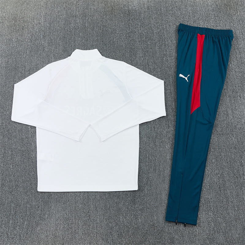 2026/2027 Portugal White Half-Pull Tracksuit