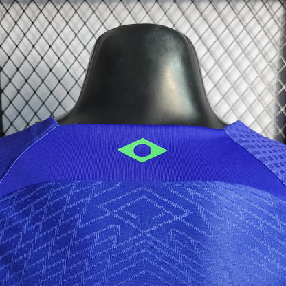 2022 World Cup Brazil Away Soccer Jersey - Player Version