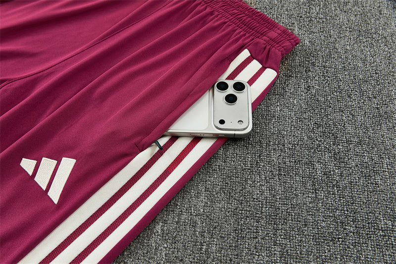 2026/2027 Real Madrid Red Pink Half-Pull Tracksuit
