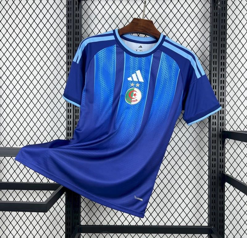 2026 Algeria World Cup Pre-Match Blue Jersey