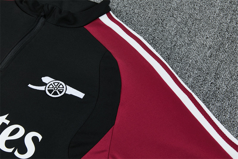 2026/2027 Arsenal Black Half-Pull Tracksuit