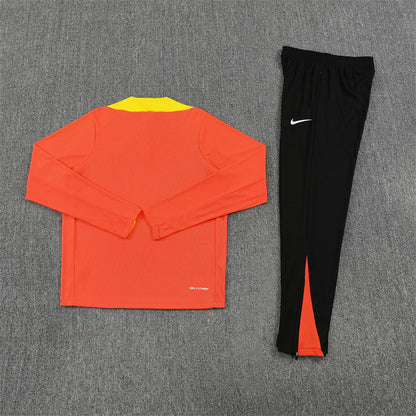 2025/2026 Brazil Orange Half-Pull Tracksuit